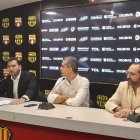 Antonio Álvarez y la nueva directiva en la primera convocatoria de prensa del 2024