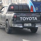 Un vehículo con las placas adulteradas circulaba sobre la vía a Daule.