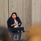 Actividad. La jueza constitucional Teresa Nuques en una exposición.