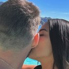 Michela con su novio.