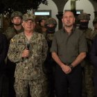 El jefe del Comando Conjunto de las FF. AA., Jaime Vela Erazo, fue el único que intervino.