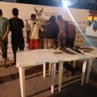 Algunos de los detenidos por la Policía Nacional.