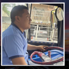 Daniel Medina, el conductor de bus que se convirtió en héroe el 9 de enero.