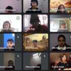 Cientos de alumnos se conectaron a la plataforma virtual.