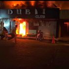 En total hubo 11 locales afectados por las llamaradas.