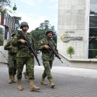 Control. Los patrullajes militares se incrementaron en la capital tras la declaratoria de estado de excepción.