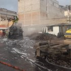 27 efectivos trabajaron en el lugar.