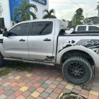 Daule. En la camioneta ploma de alta gama se dio el intento de secuestro.