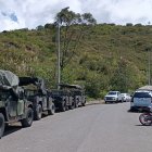 El los exteriores de la cárcel se mantiene un fuerte control policial.