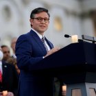 El presidente de la Cámara Baja de EE.UU., el republicano Mike Johnson, en una fotografía de archivo.