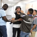 Daniel Salcedo en su llegada a Ecuador.