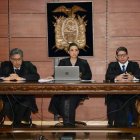 Audiencia. El tribunal de apelación del caso Walter Solís no pudo instalar la diligencia por ausencia de una abogada.