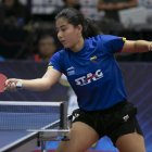 La guayaquileña durante una de sus prácticas. Empezó a los seis años; se retira a los 21.