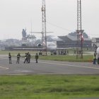 Llegada. Arribo de un avión de la Base Aérea Argentina a territorio ecuatoriano.