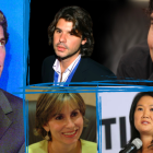 John F. Kennedy Jr., Antonio de la Rúa, Santiago Roldós, Keiko Fujimori y Mariuxi Febres-Cordero.