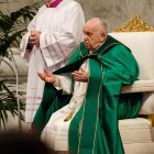 Vatican City (Vatican City State (holy See)), 21/01/2024.- Pope Francis presides over a Holy Mass to mark the day of the Word of God in Saint Peter"s Basilica at the Vatican City, 21 January 2024. (Papa) EFE/EPA/GIUSEPPE LAMI