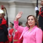 La  presidenta de Perú, Dina Boluarte, en una de sus recientes apariciones públicas.