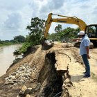 Afectación. La vía al recinto Guasmal es una de las afectadas por las continuas lluvias en la zona de Colimes.