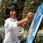 El artista Olmedo Quimbita.