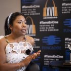 La actriz mexicana Yalitza Aparicio habla durante una entrevista en Santo Domingo (República Dominicana).
