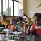 Formación. Las pinturas es una de las artes que jóvenes y niños buscan becas en las instituciones privadas.