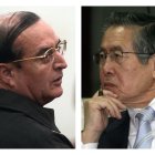 El ex asesor presidencial peruano Vladimiro Montesinos (i) y el ex presidente de Perú Alberto Fujimori (d).