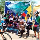 Los integrantes de Zombies Cyclists tras recorrer 181 km entre Guayaquil-Salinas.