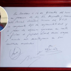 La servilleta donde se firmó el contrato cuando Lionel Messi tenía 13 años de edad.