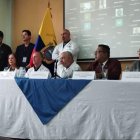 El gremio de galenos durante una rueda de prensa este 31 de enero de 2024.