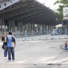 Las personas no podían usar el servicio de buses