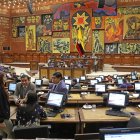 Discusión. El pleno de la Asamblea Nacional sesionó ayer para abordar en primer debate el cuarto proyecto urgente del presidente Noboa.