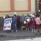 Plantón. En Riobamba se organizó un plantón para exigir celeridad para encontrar a la niña Dana que está desaparecida desde el jueves 1 de febrero.