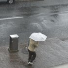 Una intensa lluvia cayó sobre varios sectores de Quito la tarde del 2 de febrero del 2024.