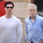 Calvin Klein y su novio.