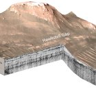 Mediciones del radar de penetración terrestre Mars Perseverance Rover RIMFAX de la región de Hawksbill Gap del delta occidental del cráter Jezero, Marte.