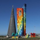 El monumento Ventana al Mundo, de casi 50 metros de alto, considerado el más alto de Colombia, era una de las representaciones más importantes de los Juegos 2027.