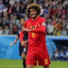 Marouane Fellaini con la selección belga jugó dos Copas del Mundo (2014 y 2018) y una Eurocopa (2016), además de participar en unos Juegos Olímpicos, en Pekín 2008.