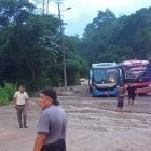 Varios buses también tuvieron inconvenientes para pasar