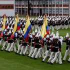 Miembros de la Escuela Militar de Cadetes, en Bogotá, en una actividad reciente.