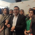 El bloque correísta dio sus declaraciones antes de ingresar al Pleno