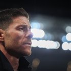 Leverkusen (Germany), 06/02/2024.- Leverkusen"s head coach Xabi Alonso looks on prior to the German DFB Cup quarter final soccer match between Bayer 04 Leverkusen and VfB Stuttgart in Leverkusen, Germany, 06 February 2024. (Alemania) EFE/EPA/Christopher Neundorf CONDITIONS - ATTENTION: The DFB regulations prohibit any use of photographs as image sequences and/or quasi-video.