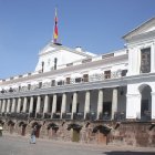 Gobierno. La fachada del Palacio de Carondelet, Quito.
