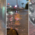 Sectores de Guayaquil afectados por las lluvias.