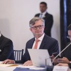 El ministro de Economía y Finanzas, Juan Carlos Vega, habló con inversionistas este 5 de febrero de 2024.