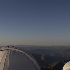 Coquimbo. parte superior de observatorios ubicados en el cerro Tololo.