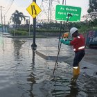 Efecto. Así quedó un tramo de la avenida Barcelona.