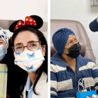 Lula y Valeria ayudan a pacientes oncológicos a distraerse con música y risas.