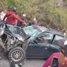 Personas quedaron atrapadas entre los fierros retorcidos