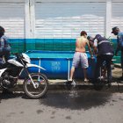 Hecho. Las piscinas fueron desmontadas en diferentes sectores.