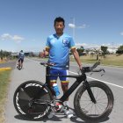 Segundo Navarrete demostró su fortaleza al recuperarse de un fuerte accidente y retomar la práctica del ciclismo.